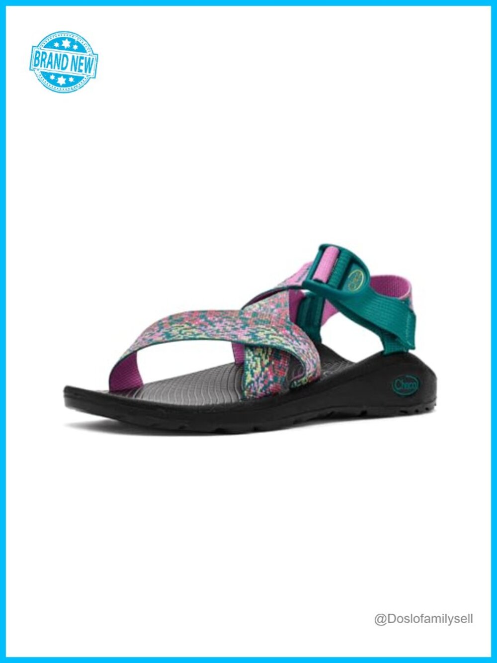 Athletic Sandals with Adjustable Straps, Polyester Webbing, LUVSEAT Footbed,